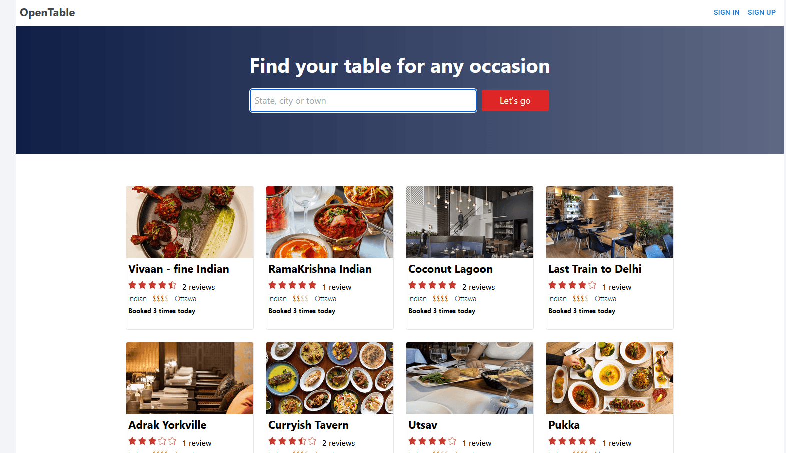 Open Table Clone