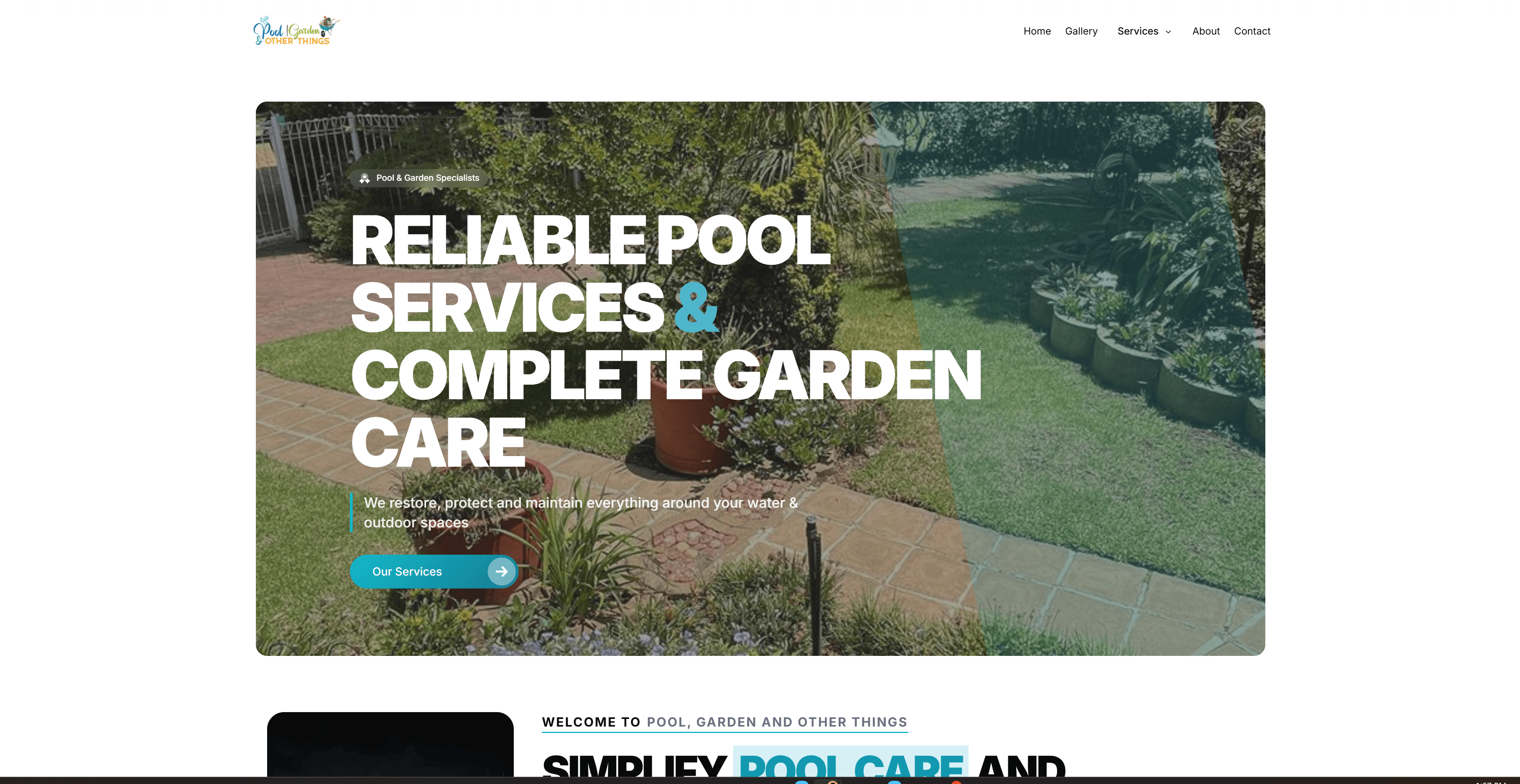 Pool Garden and Other things Web Page